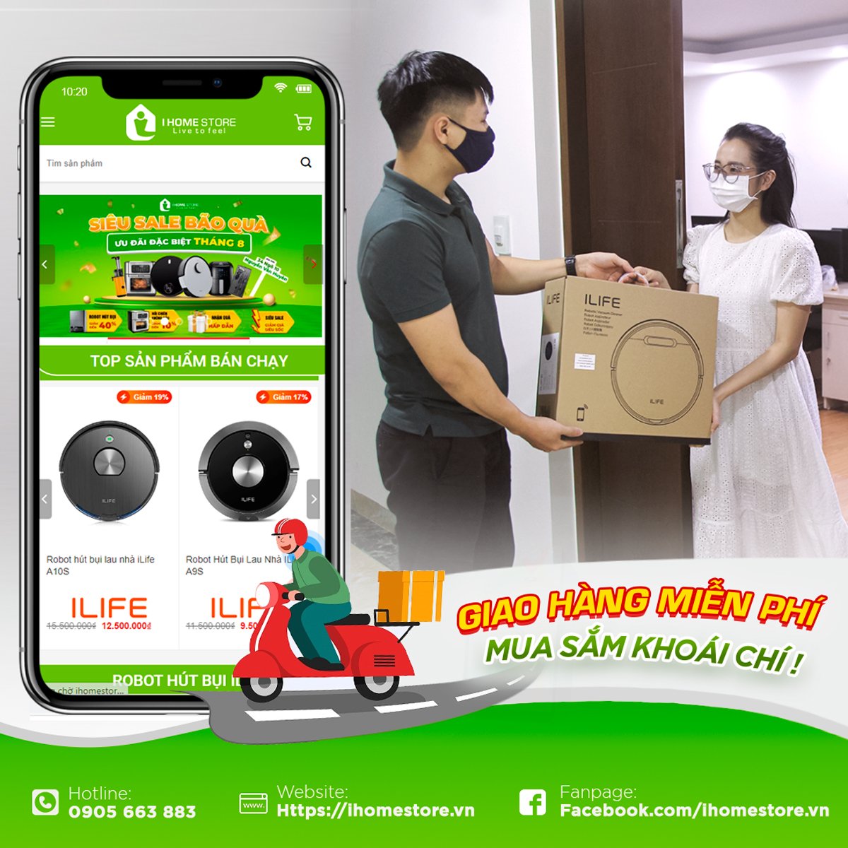 Ihome Store - Địa chỉ phân phối robot hút bụi chính hãng, uy tín